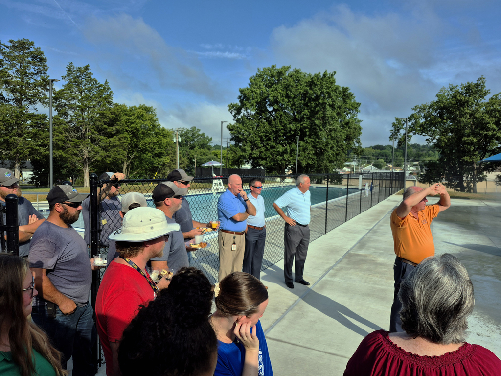  Ribbon cutting at the Clinton Pool! 