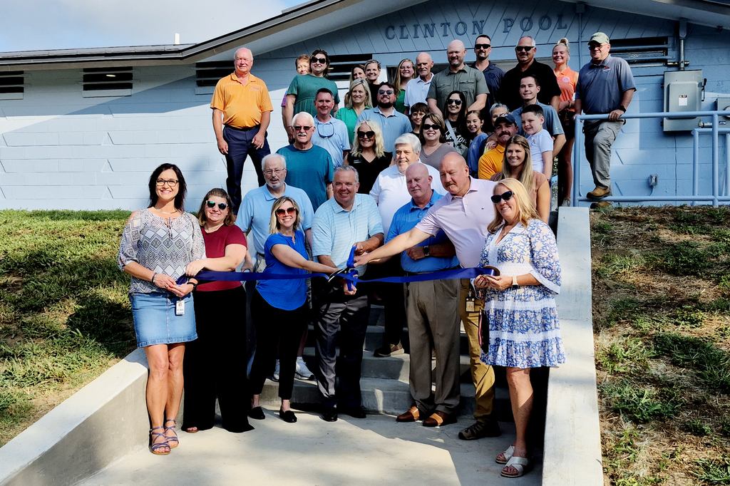 Ribbon cutting at the Clinton Pool! 