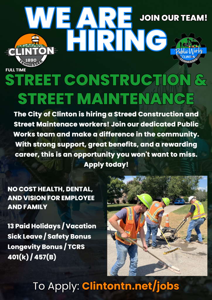 Now Hiring Public Works