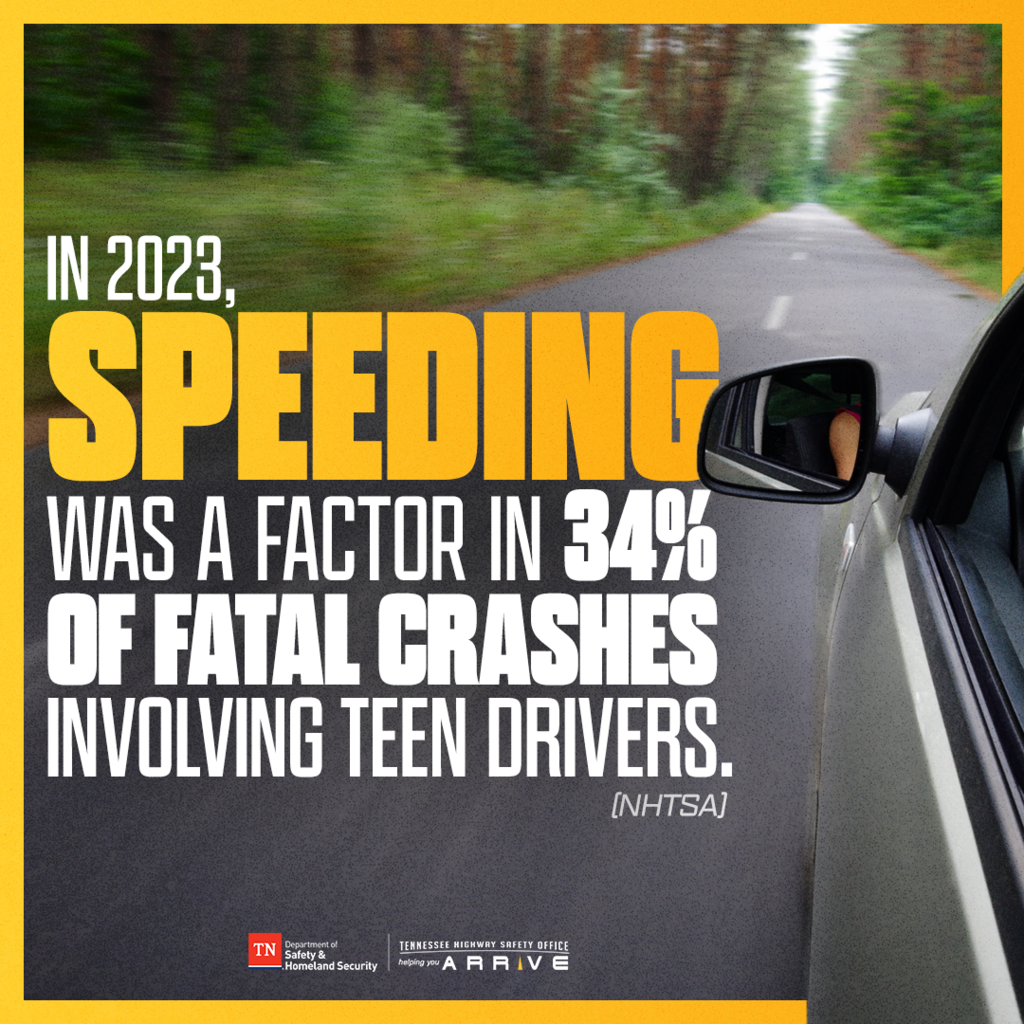 Speeding is a critical safety issue for teen drivers. As their confidence in their own driving skill grows, they will be tempted to push the limits, especially around peers.