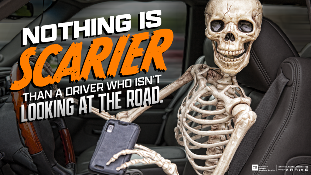 Nothing is scarier than a driver who isn’t even looking at the road.