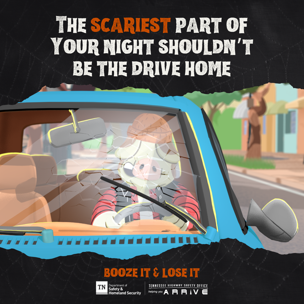 The scariest part of Halloween should be the haunted house, not your drive back from the party. Plan a sober ride before the party starts.