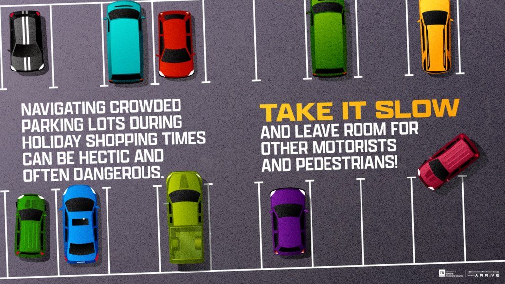 Parking lots & crosswalks are the most common shared spaces for drivers and pedestrians.