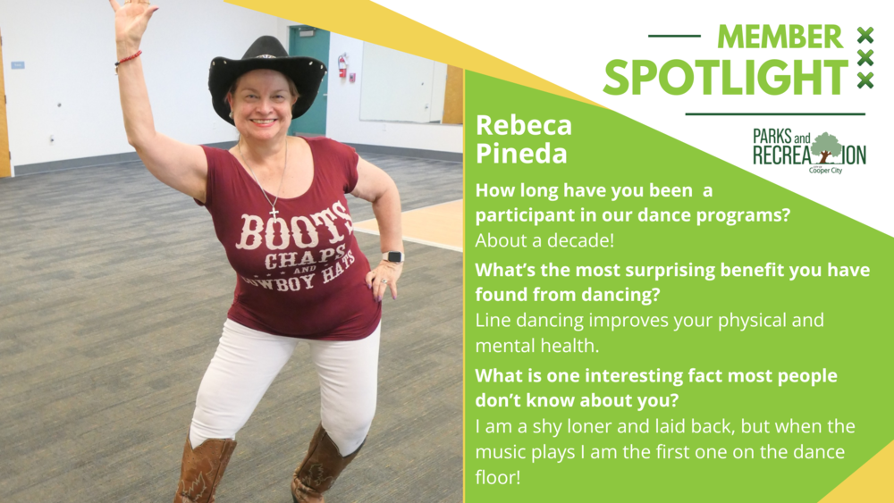 Image depicting Member Spotlight and photo of member Rebeca Pineda