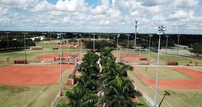 Aerial photo of Suellen H. Fardelmann Sports Complex