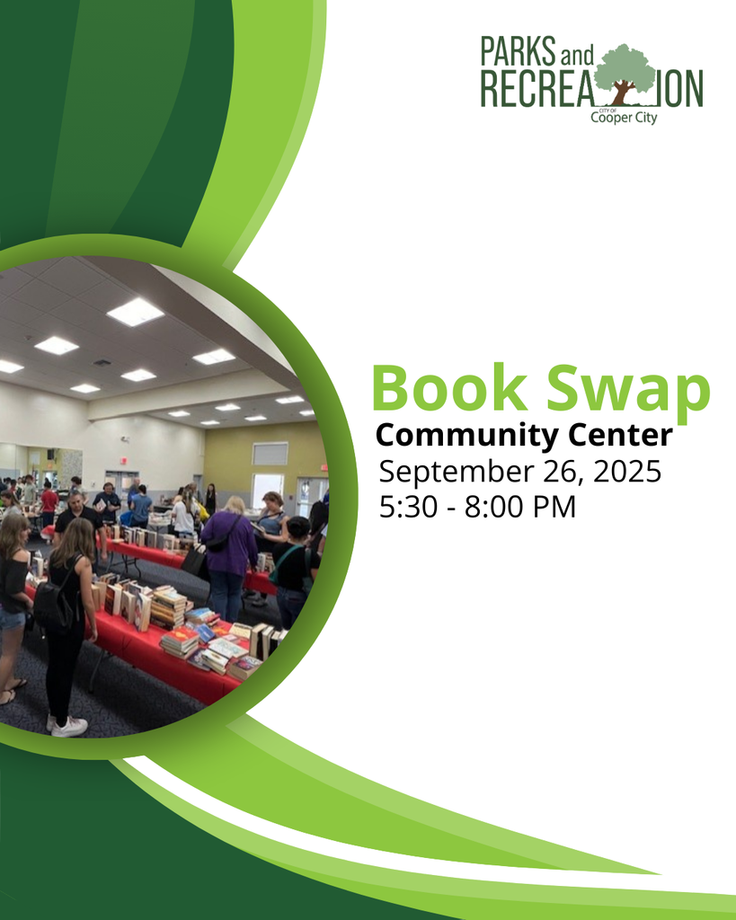 Image depicts people looking at books during Book Swap event.