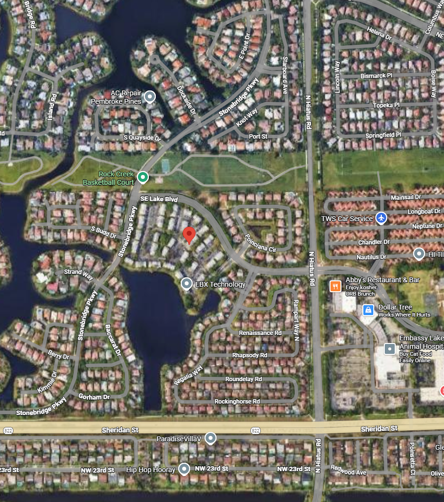 area on map affected