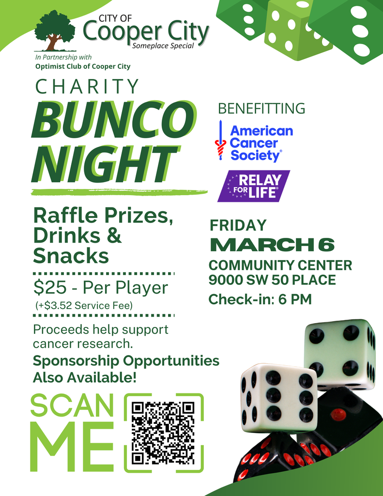 Die rolling, City logo, American Cancer Society logo