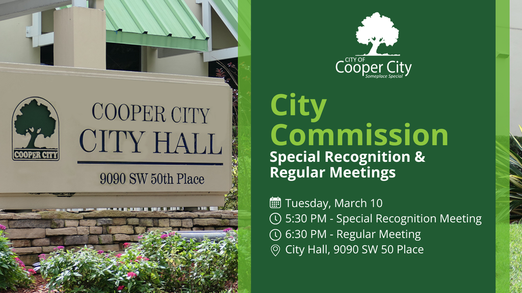 Cooper City City Hall sign