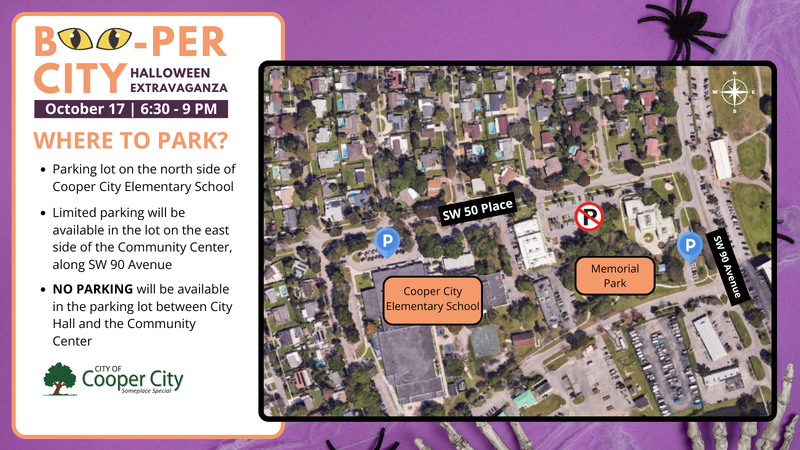 Image depicts map with parking information