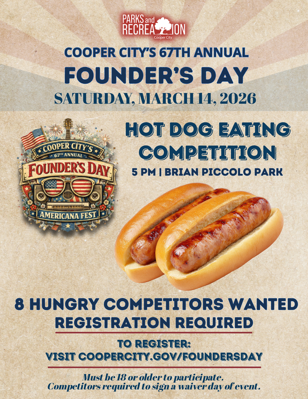 hot dog contest flyer