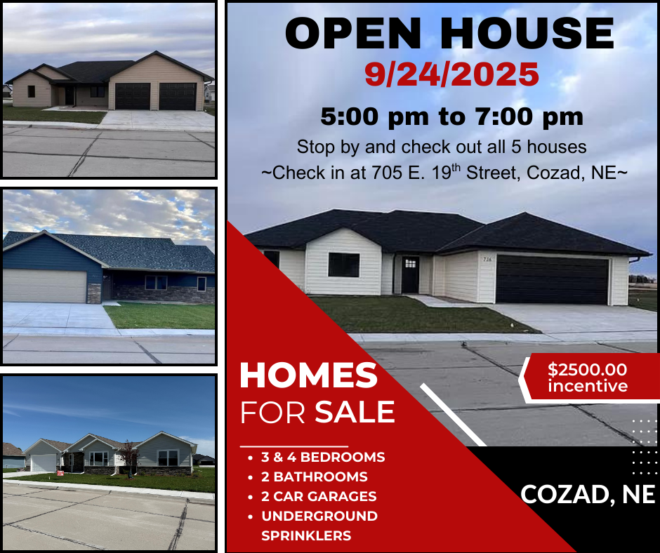 Open House on September 24, 2025, from 5-7 pm.