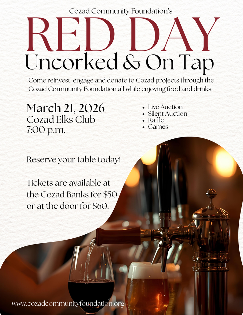 RED DAY Event Flyer for March 21, 2026.