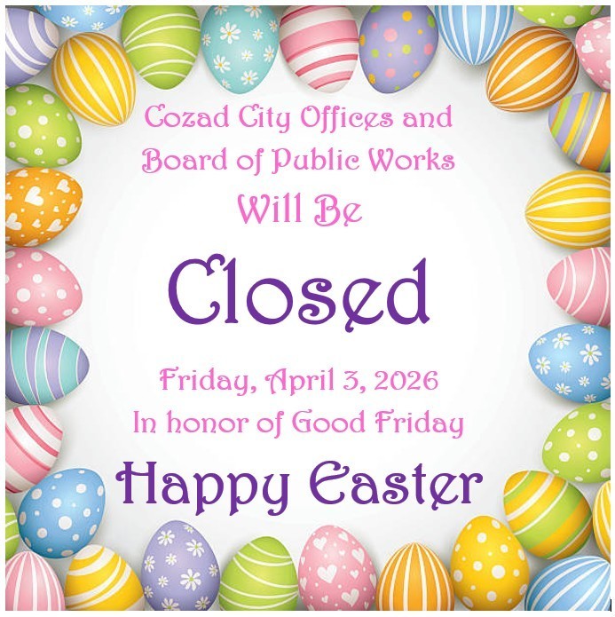 CLOSED FRIDAY APRIL 3RD