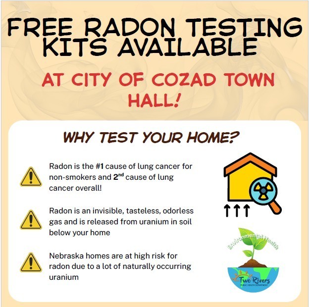 Free Radon Testing Kits Available