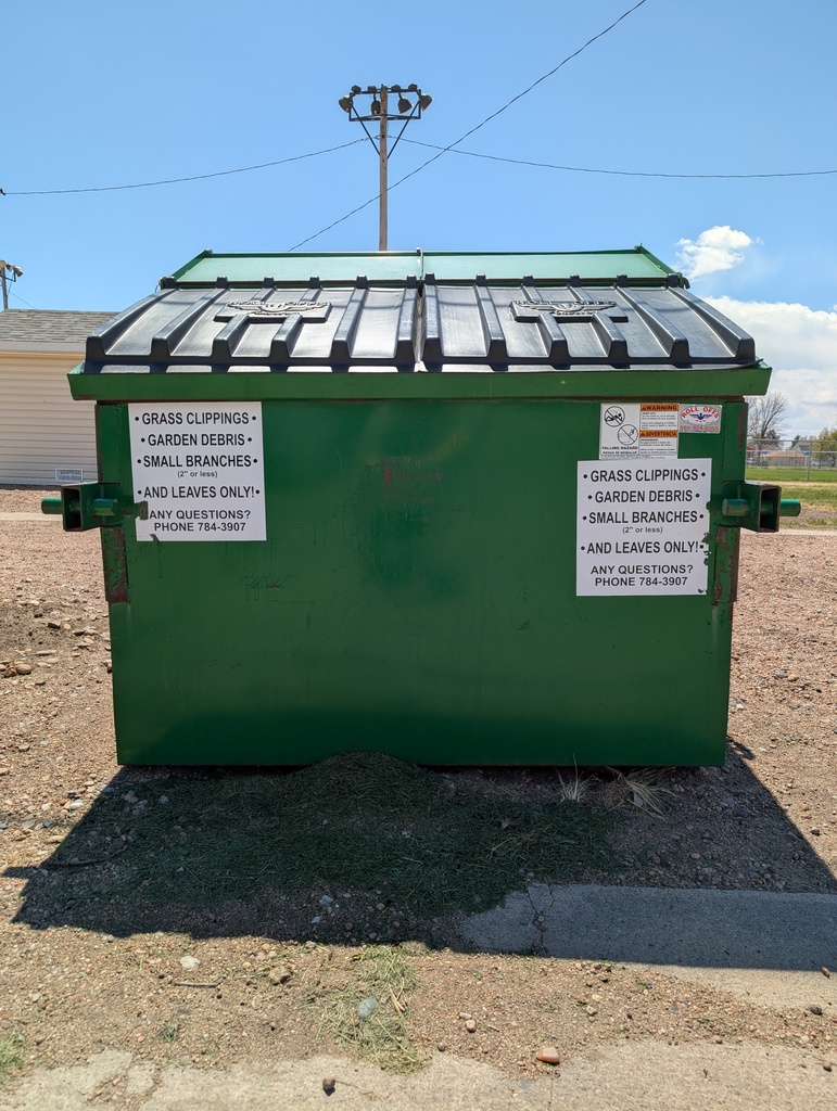 green dumpster
