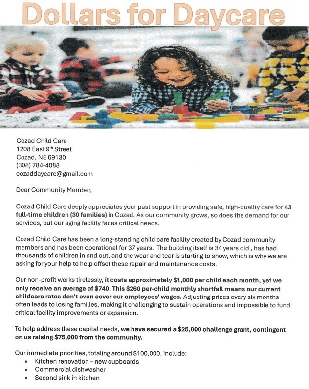 daycare donation