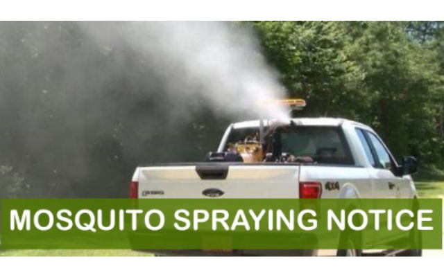 mosquito spraying notice