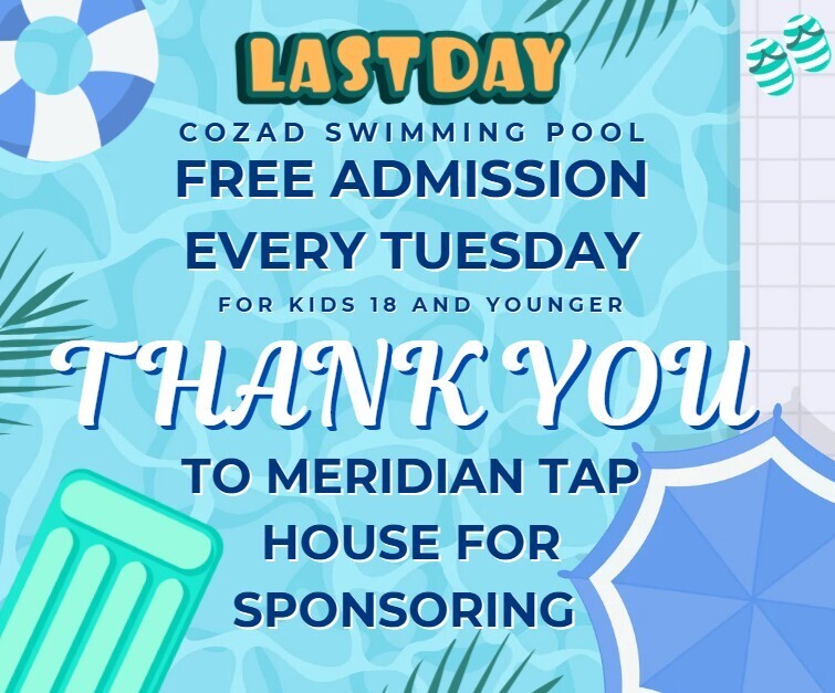 pool free tuesdays