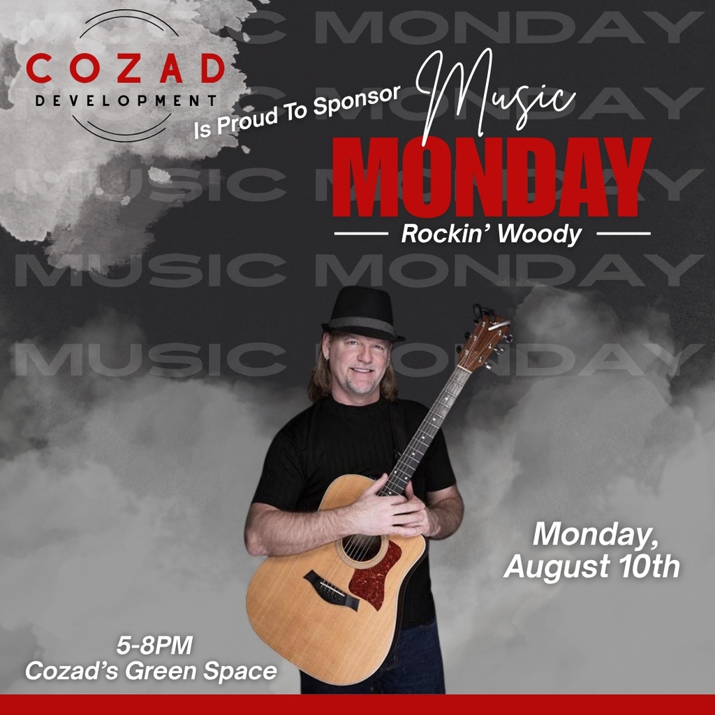 Music Monday flyer for August 10th