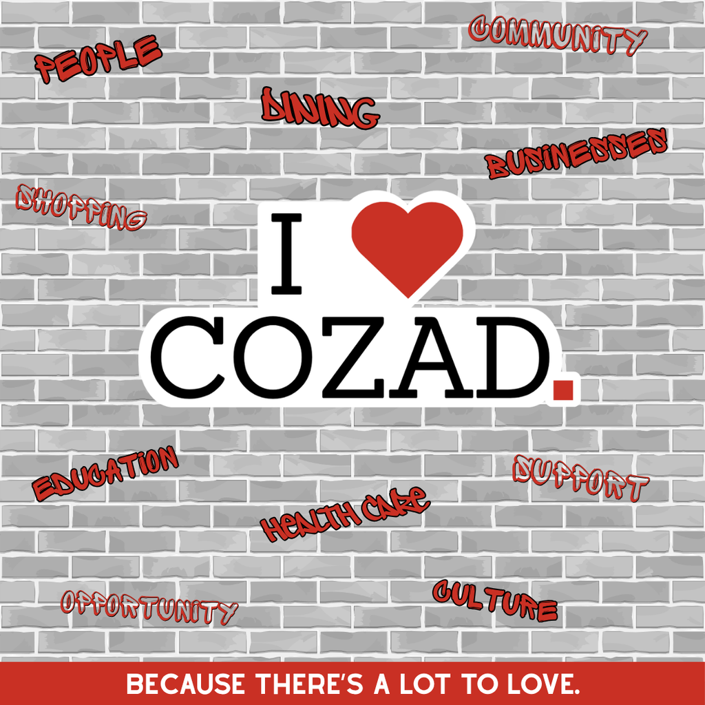I Love Cozad. Because there's a lot to love graffiti wall image.