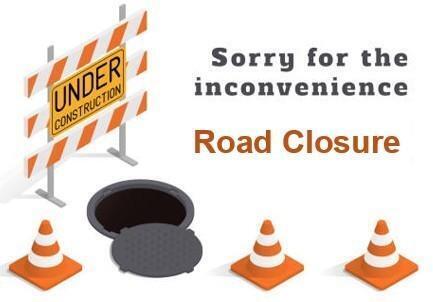 road closure 12th and meridian
