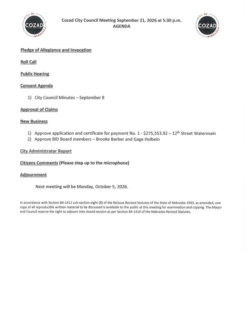 council agenda 9-21-26