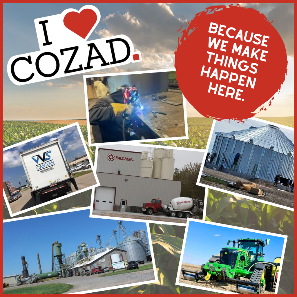 I Love Cozad. Because we make things happen here. 