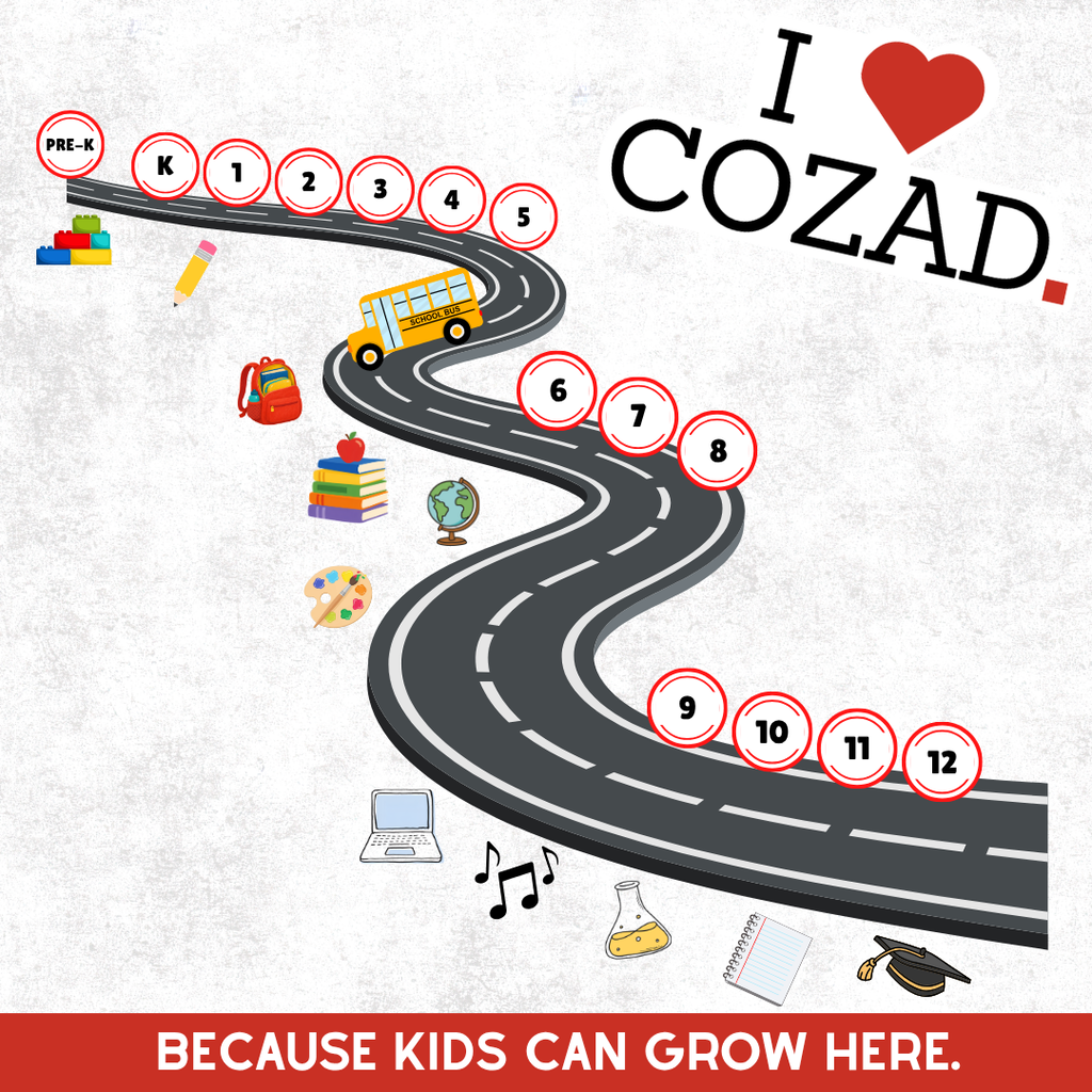 I Love Cozad. Because Kids Can Grow Here. 