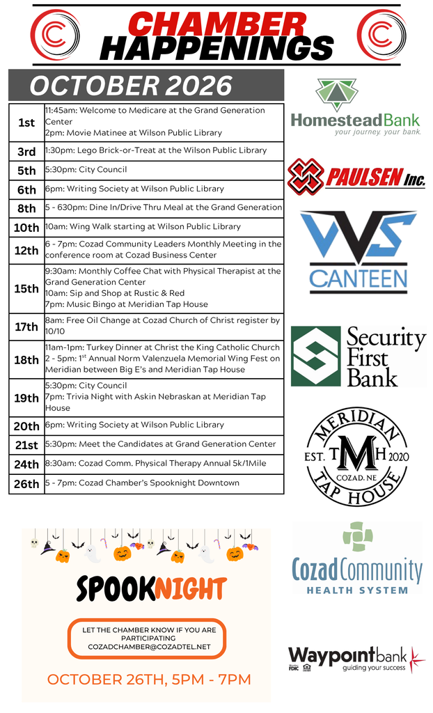 Oct Happenings