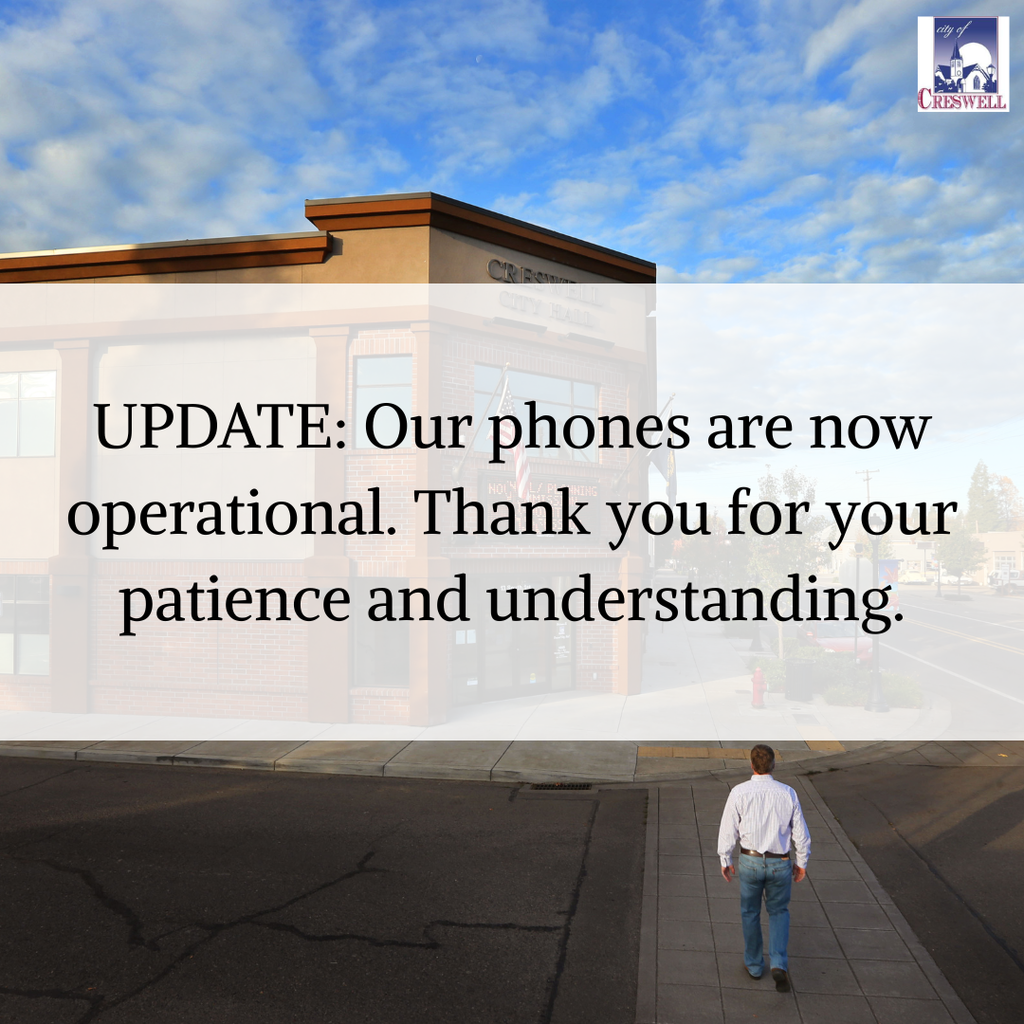 UPDATE: Our phones are now operational. Thank you for your patience and understanding.