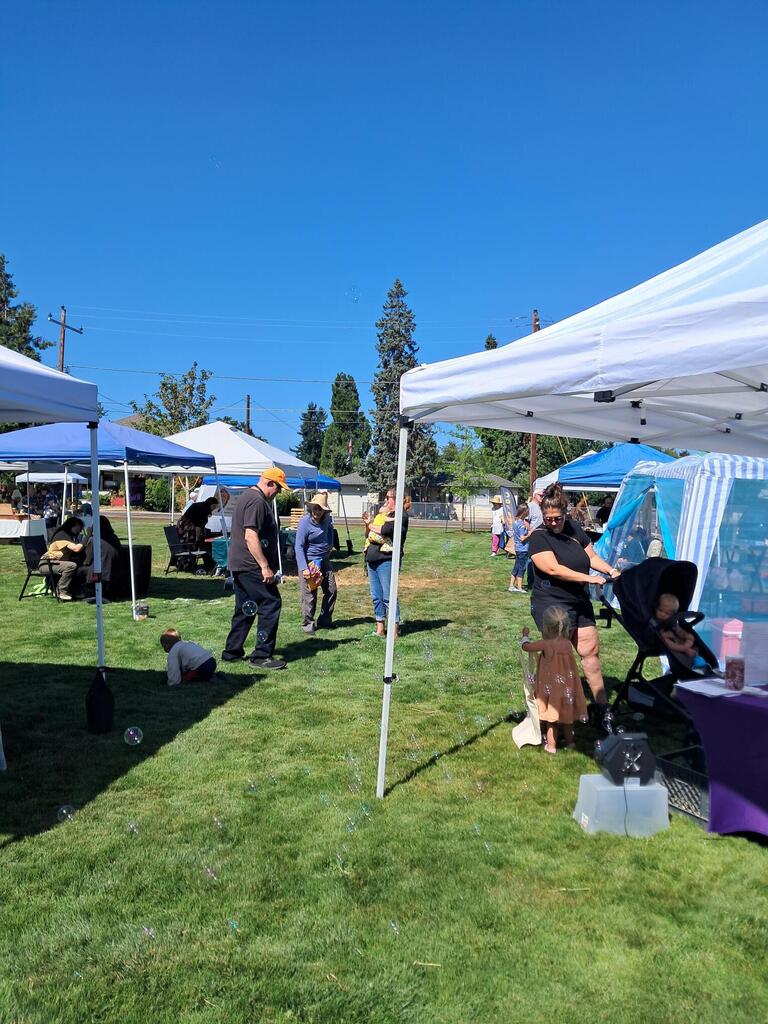 Image of people enjoying the Creswell Farm to Table event on July 18th, 2026