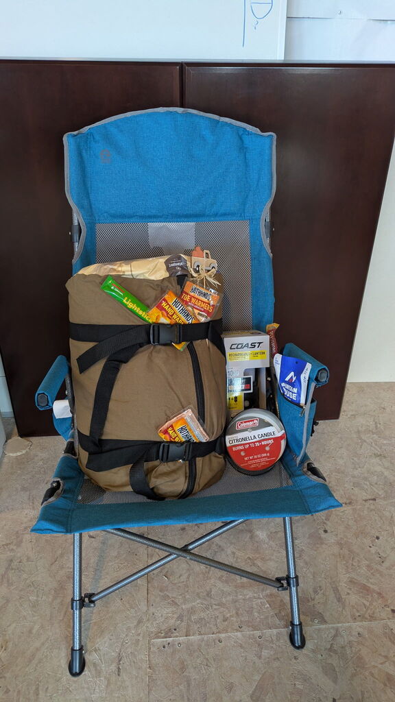 An image of the "Cozy Camper" Deluxe Prize Package