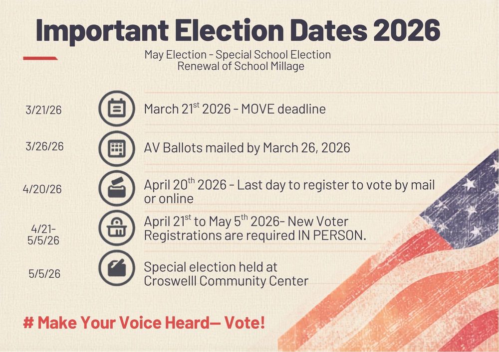 May Election Deadines
