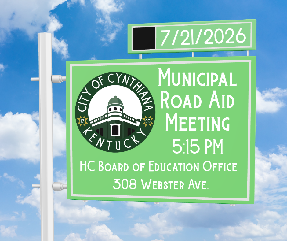 7/21/2026 Municipal Road Aid Meeting 5:15pm HC Board of Education Office 308 Webster Ave