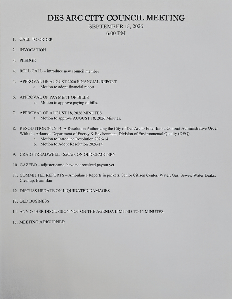 AGENDA