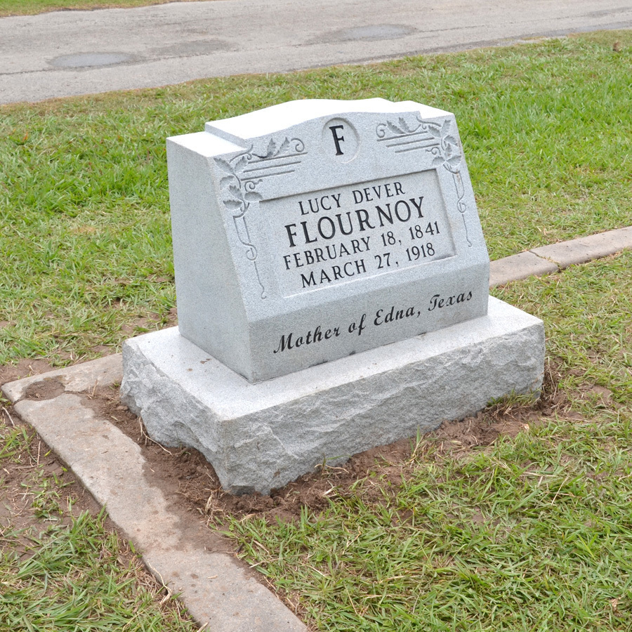 Headstone for Mrs. Lucy Flournoy