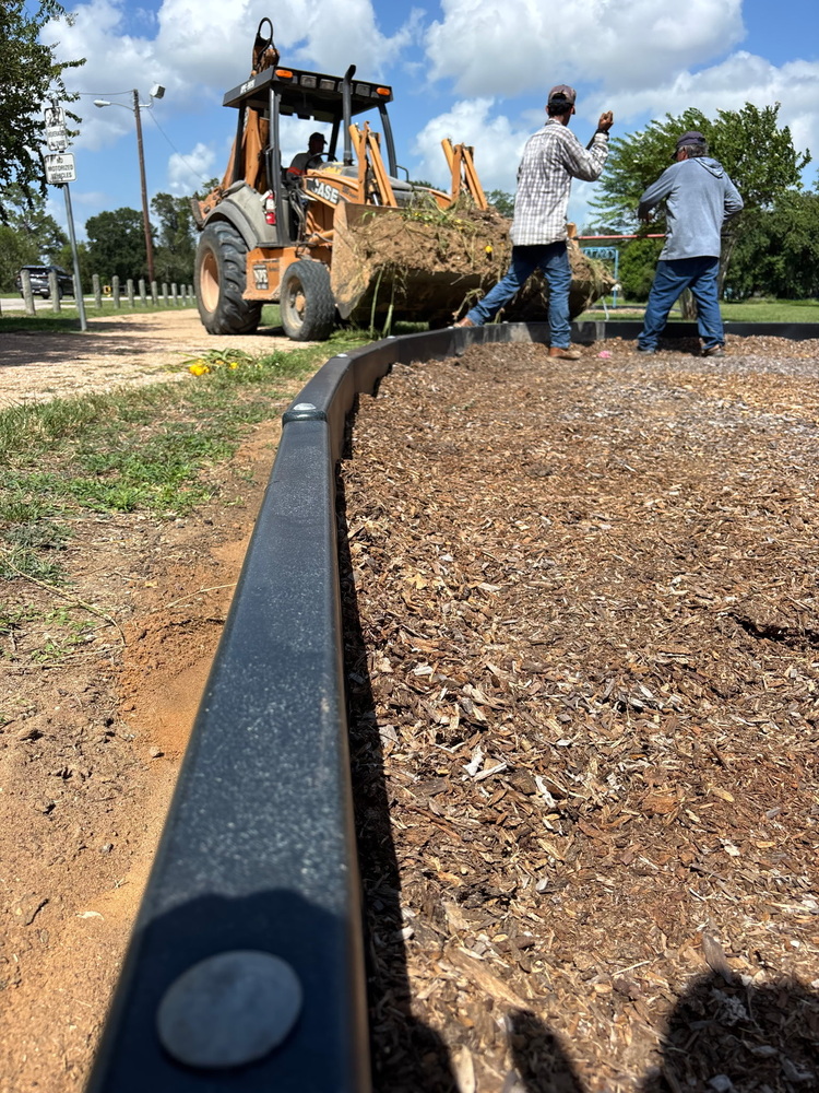 Cleaning out old mulch