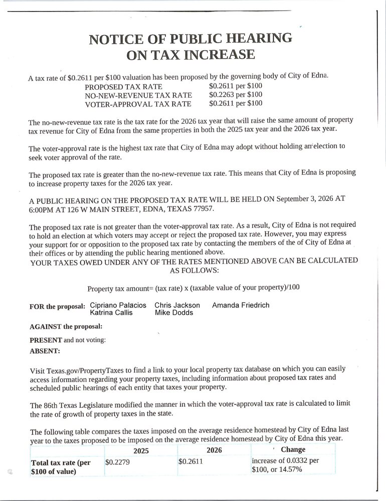 2026-2027 Public Hearing