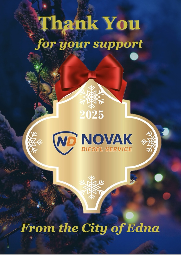 Novak Diesel ornament thank you