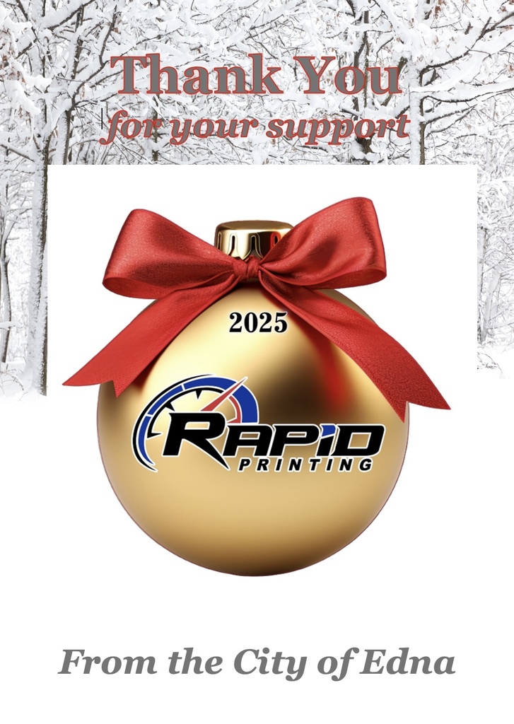 Rapid Printing ornament thank you