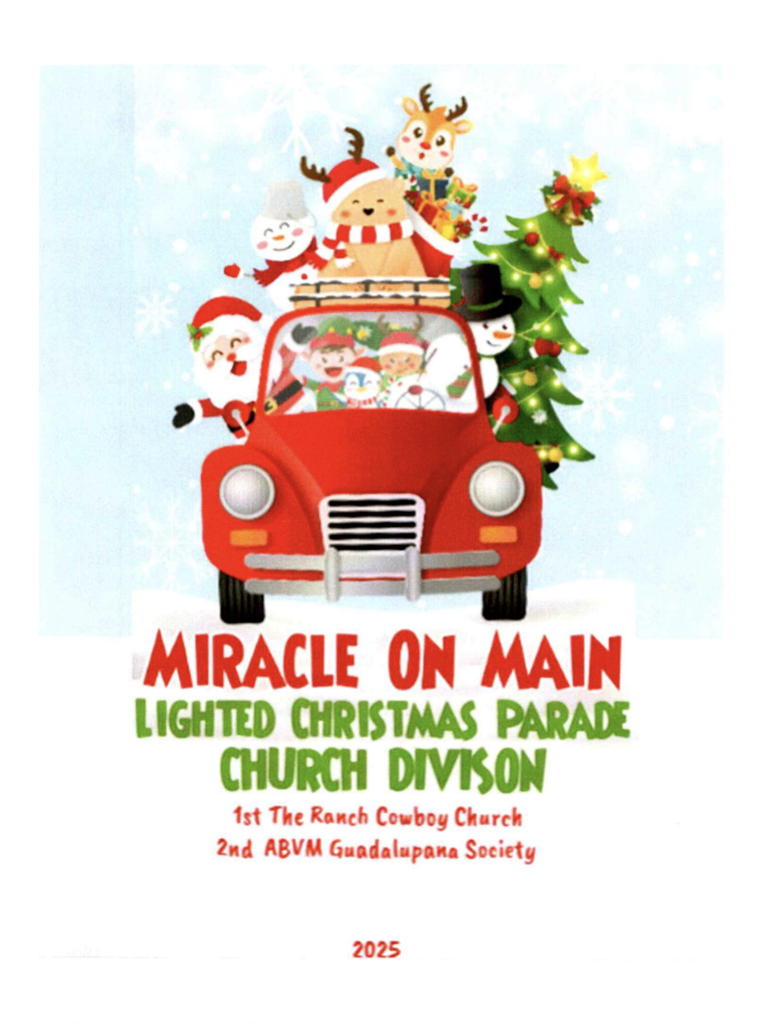 2025 Christmas Parade Church Winners