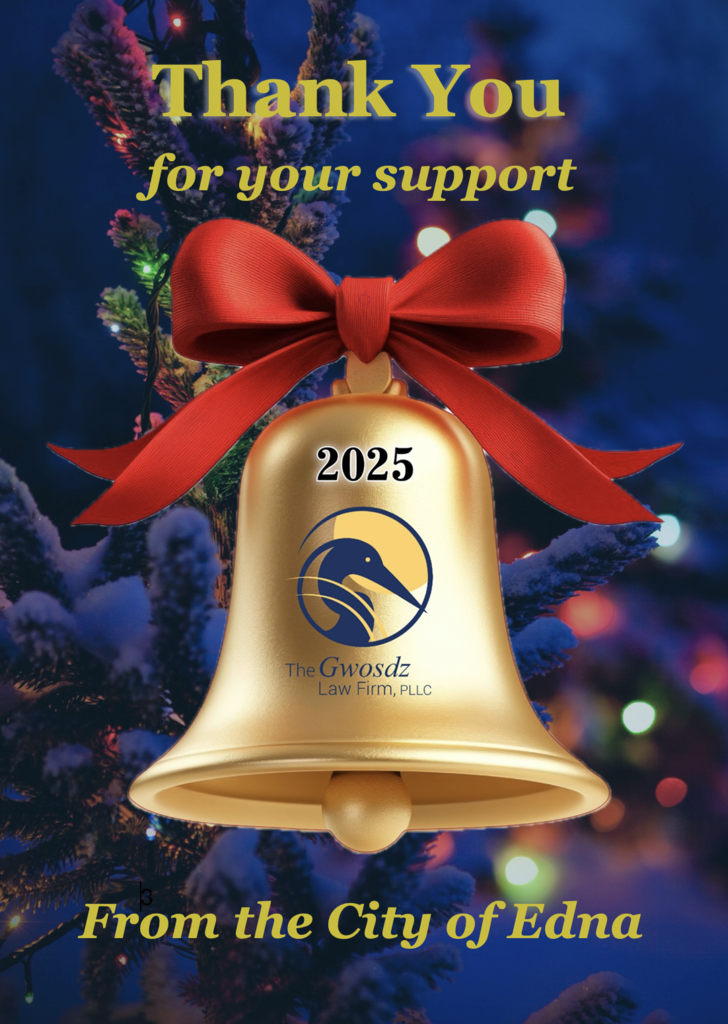 Gwosdz Law Firm ornament thank you