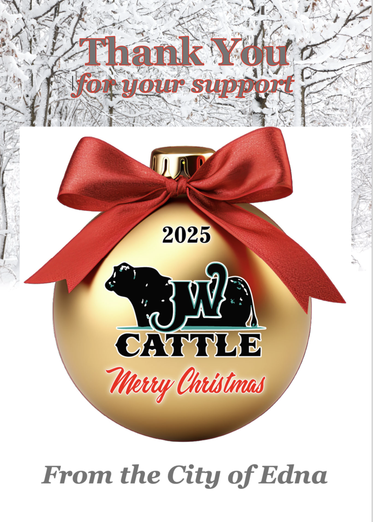 JW Cattle Co. Ornament Thank You