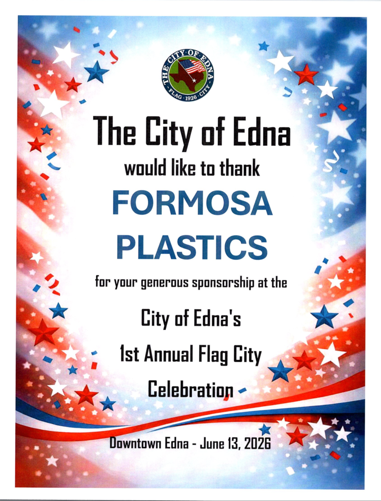 Formosa Plastics sponsor thank you