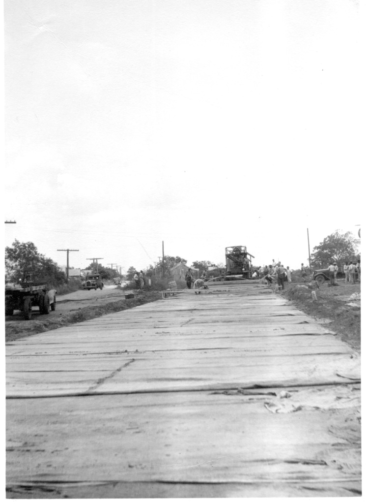 Hwy 59 being paved for the first time