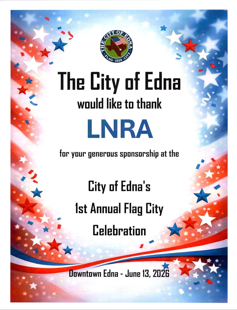 LNRA sponsor thank you