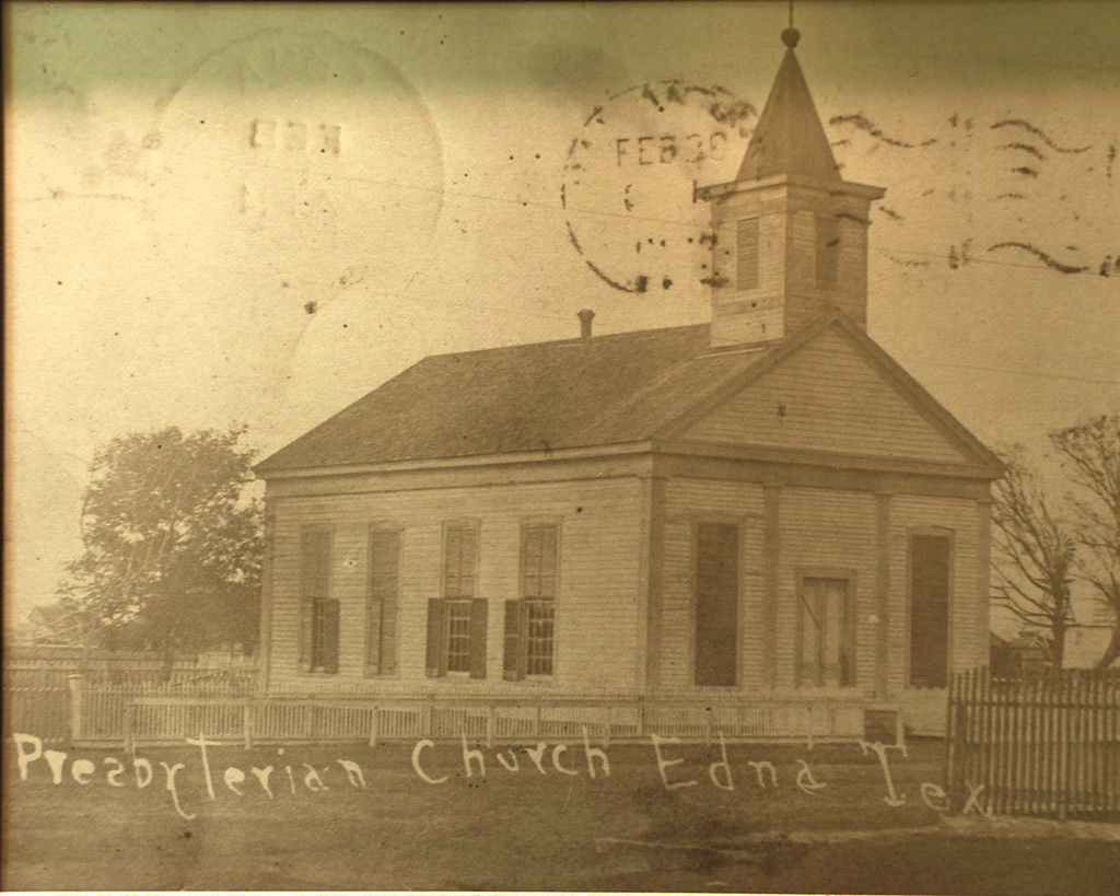 Old photo of Texana Church