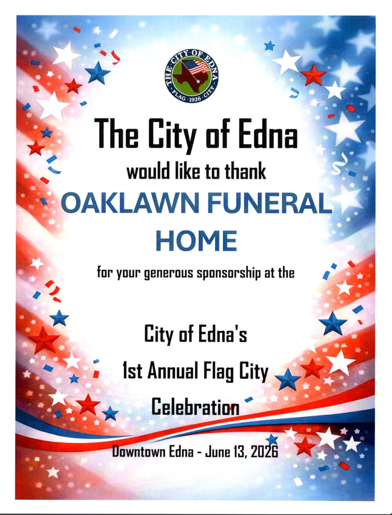 Oaklawn Funeral Home sponsor thank you