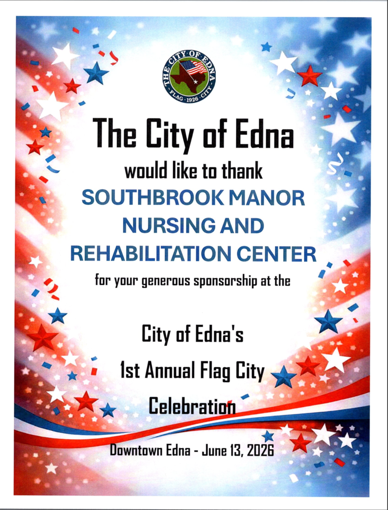Southbrook Manor sponsor thank you